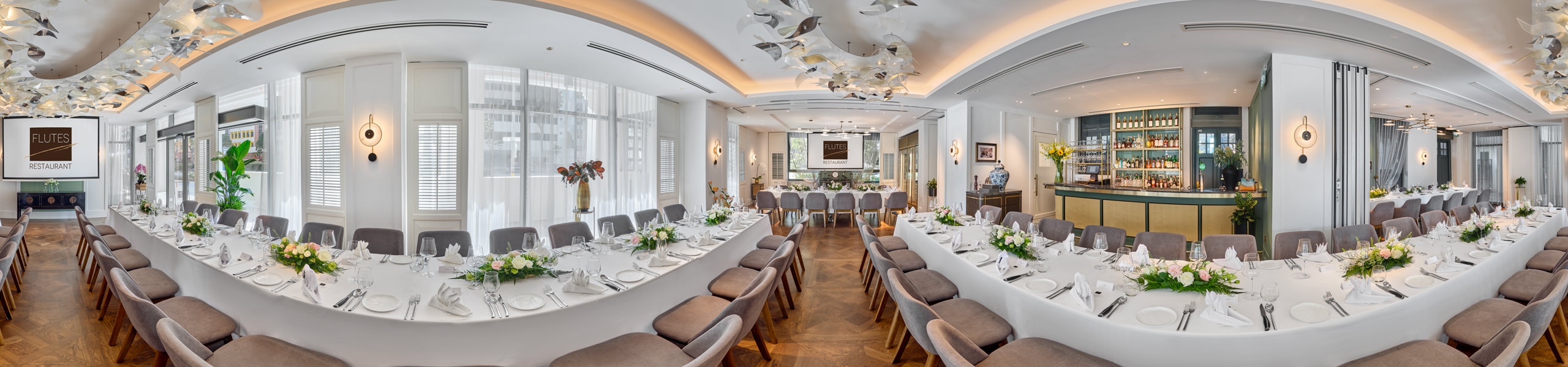 Flutes Restaurant Singapore Virtual Tour
