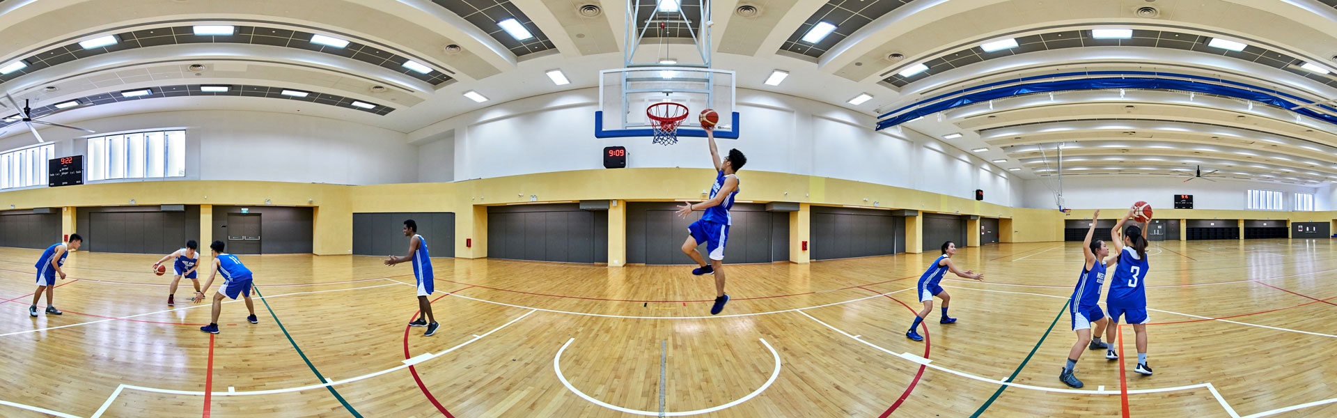 Campus virtual tour of Ngee Ann Polytechnic indoor sports hall